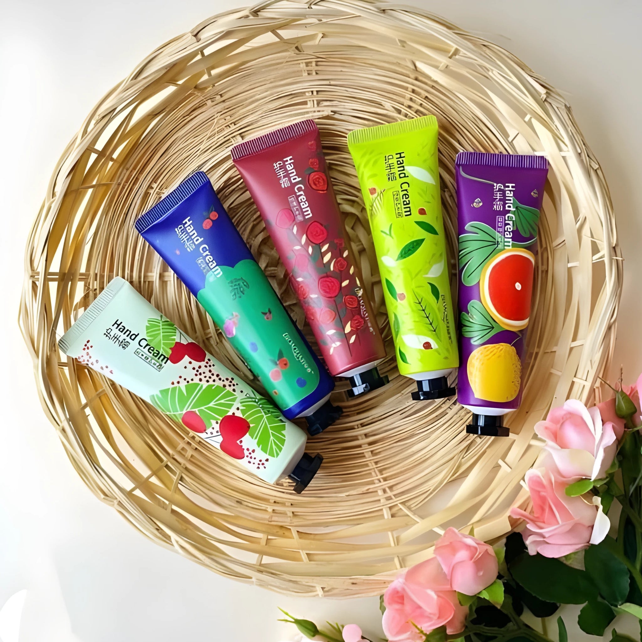 Colorful and Refreshing Hand Cream Collection (Pack of 5)