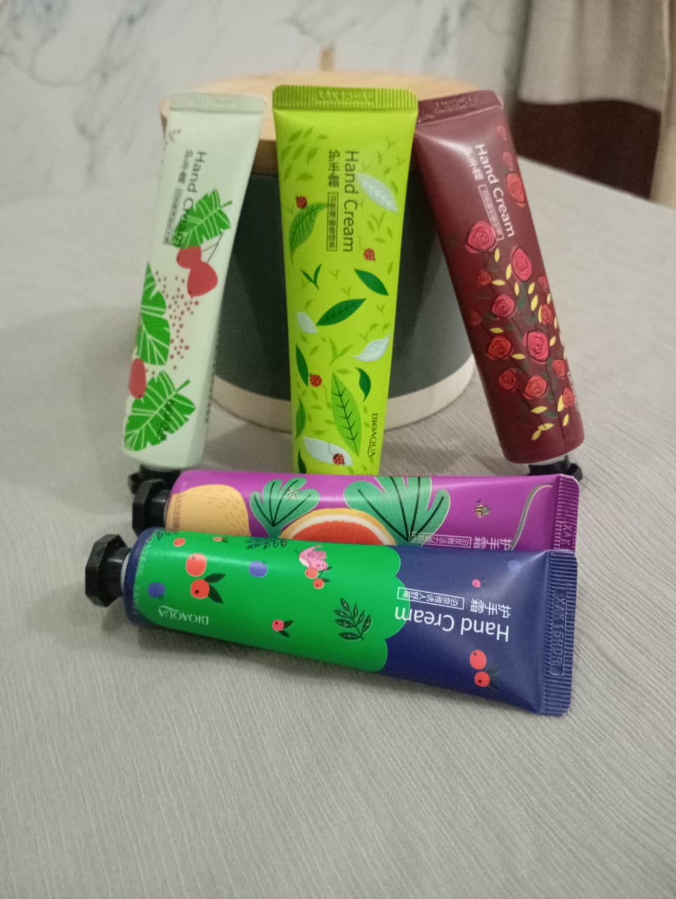 Colorful and Refreshing Hand Cream Collection (Pack of 5)