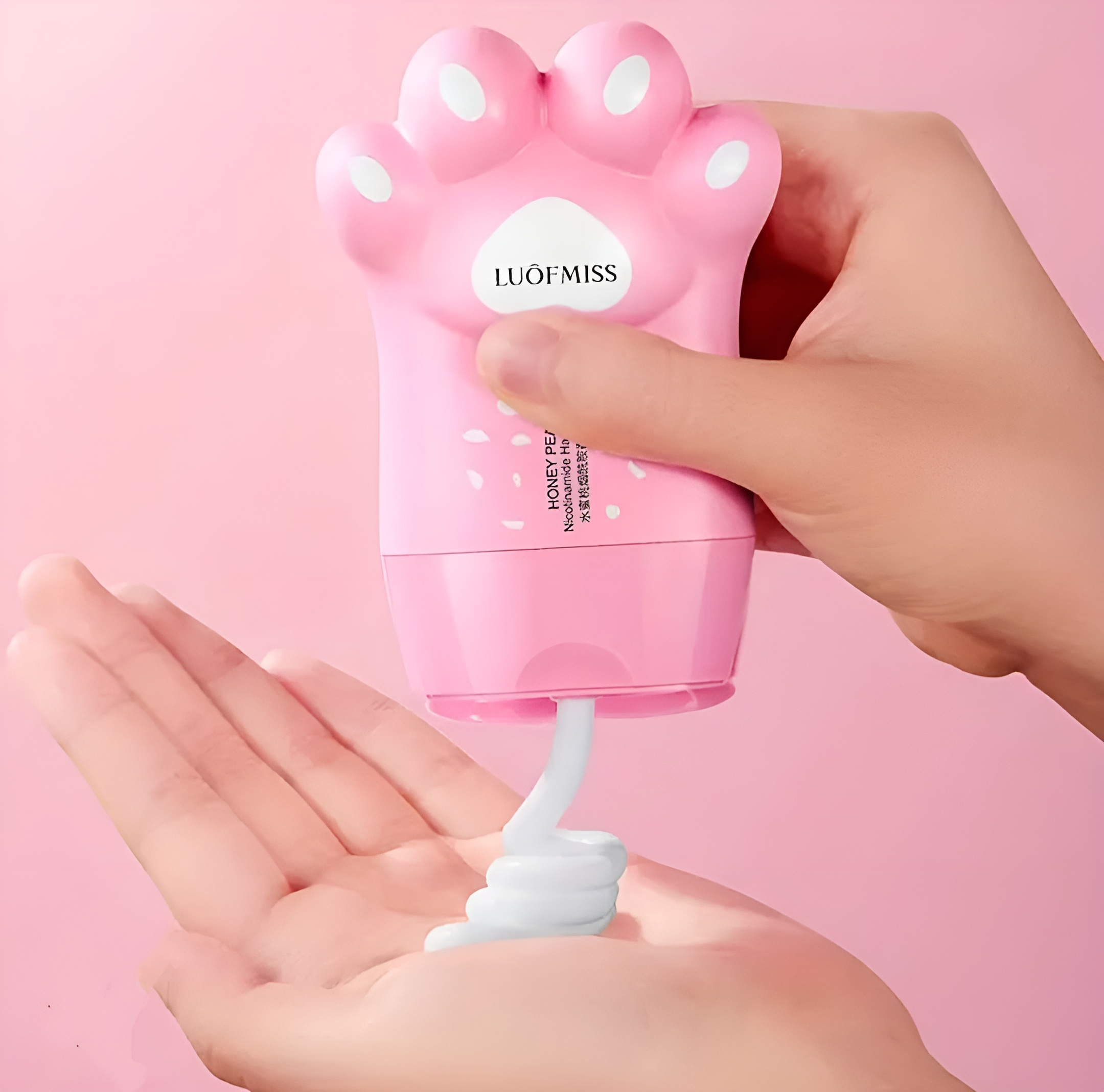 Cute Pink Cat Paw Hand Lotion